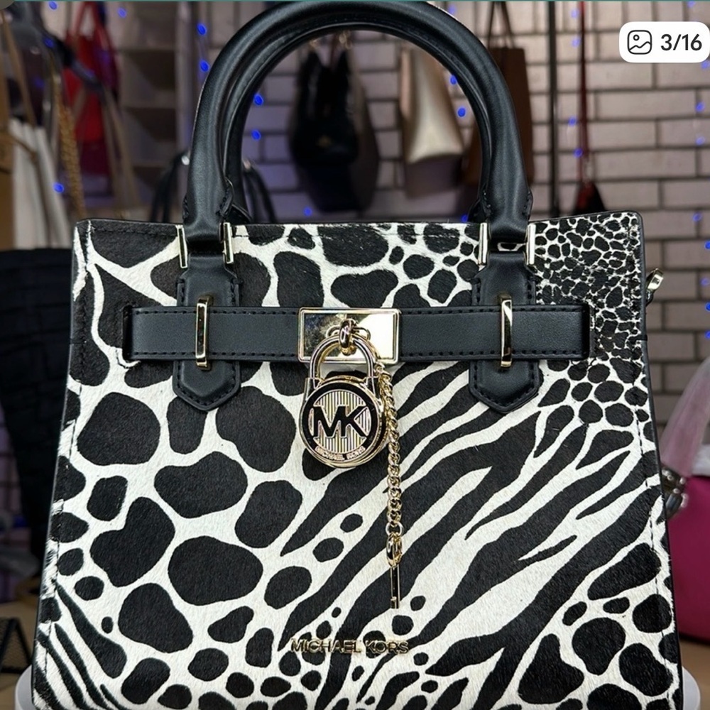 Michael Kors Calf Hair Hamilton Small Satchel MSRP $558 - Picture 3 of 12